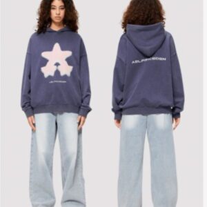 AELFRIC EDEN OVERSIZED BLURRING STAR HOODIE